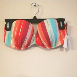 Shade and Shore | Rainbow striped Bikini Top
